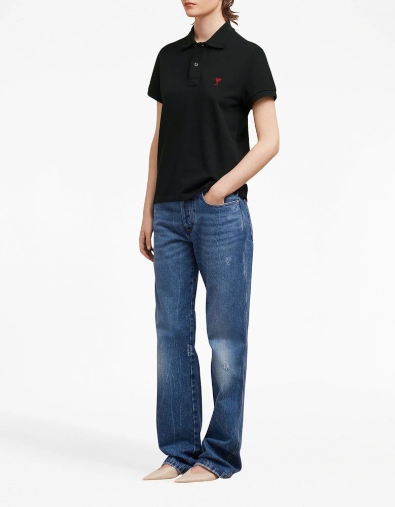 Ami De Coeur Polo Shirt Black