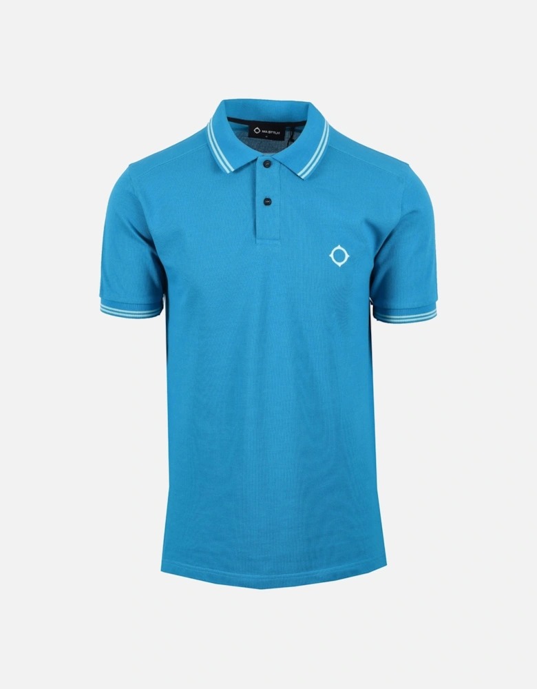 Double Tipped Polo Shirt Vallarta Blue