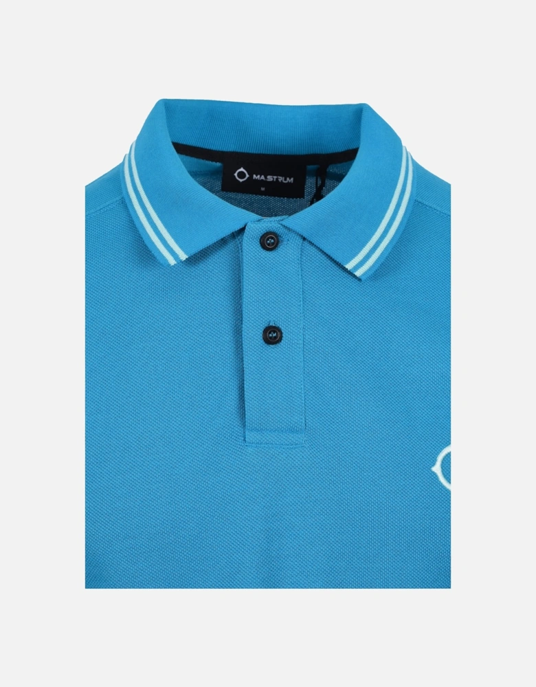 Double Tipped Polo Shirt Vallarta Blue