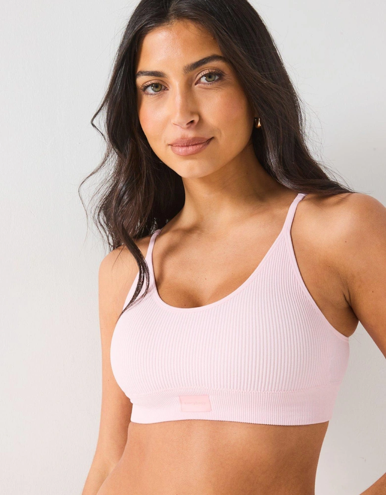 2pk Seamless Scoop Bralet - Pink