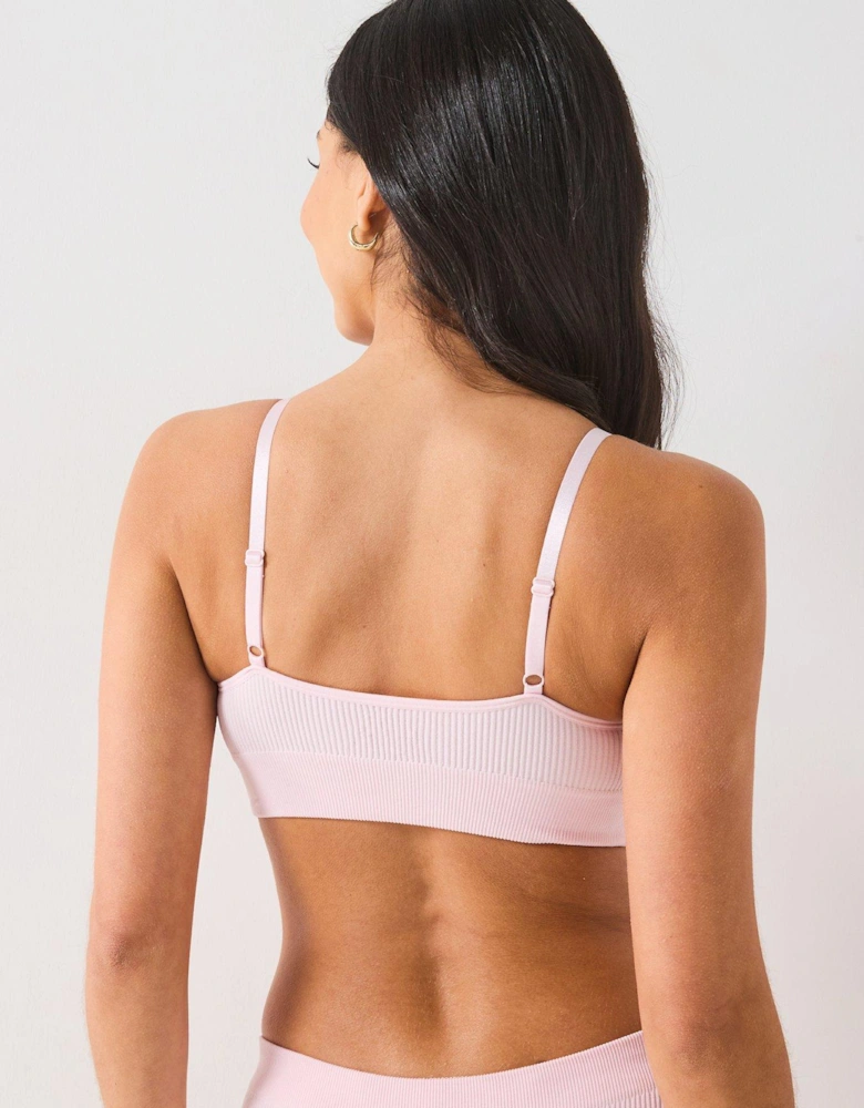 2pk Seamless Scoop Bralet - Pink