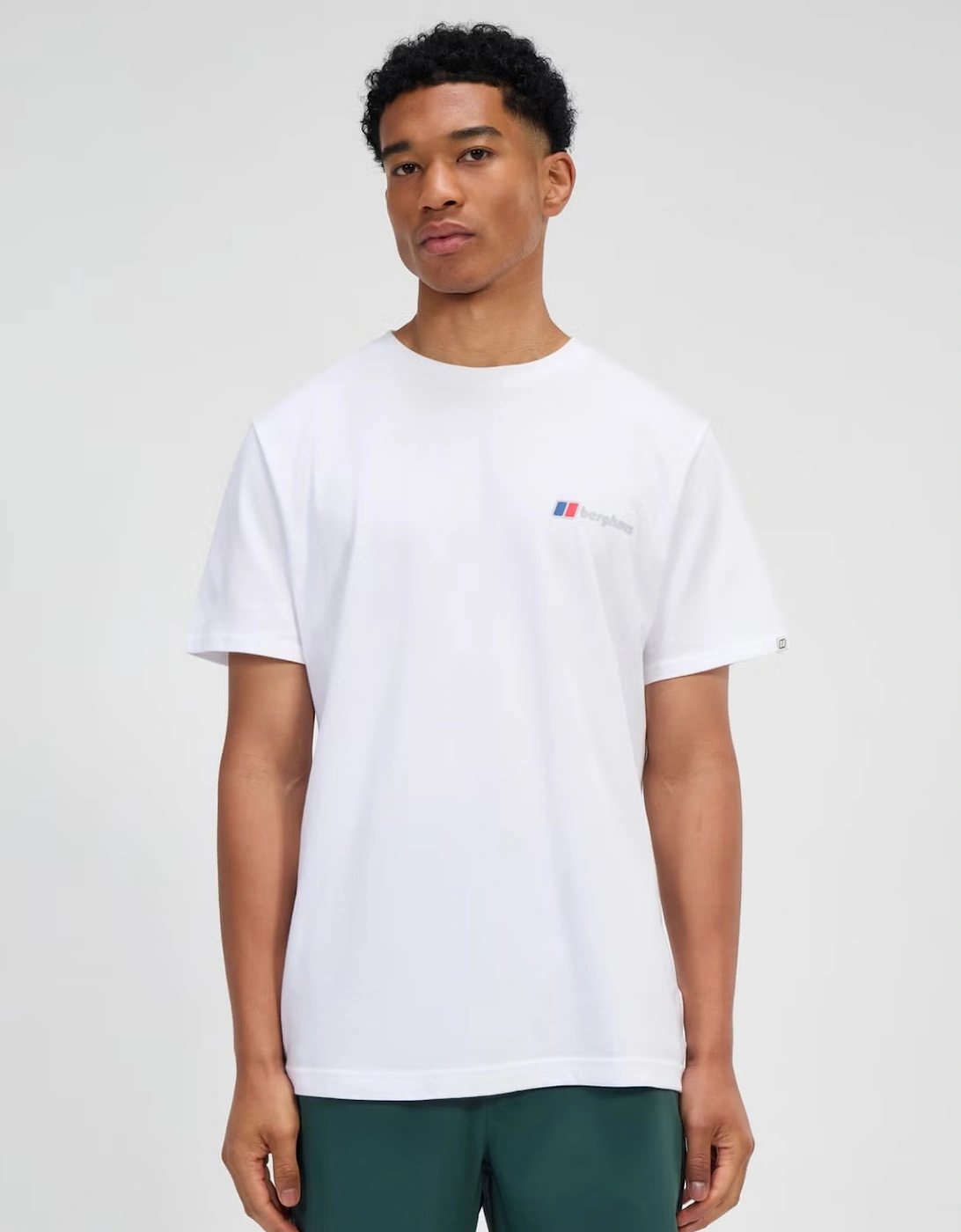 Berghaus Men's White Class Logo Tee Pure - : 38/Regular Medium