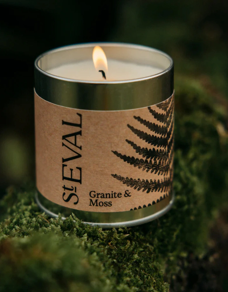 Granite & Moss Scented Tin Candle