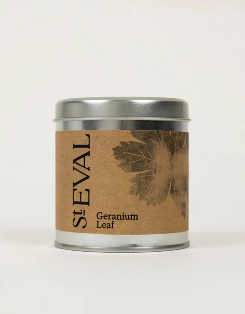 Geranium Leaf Scented Tin Candle