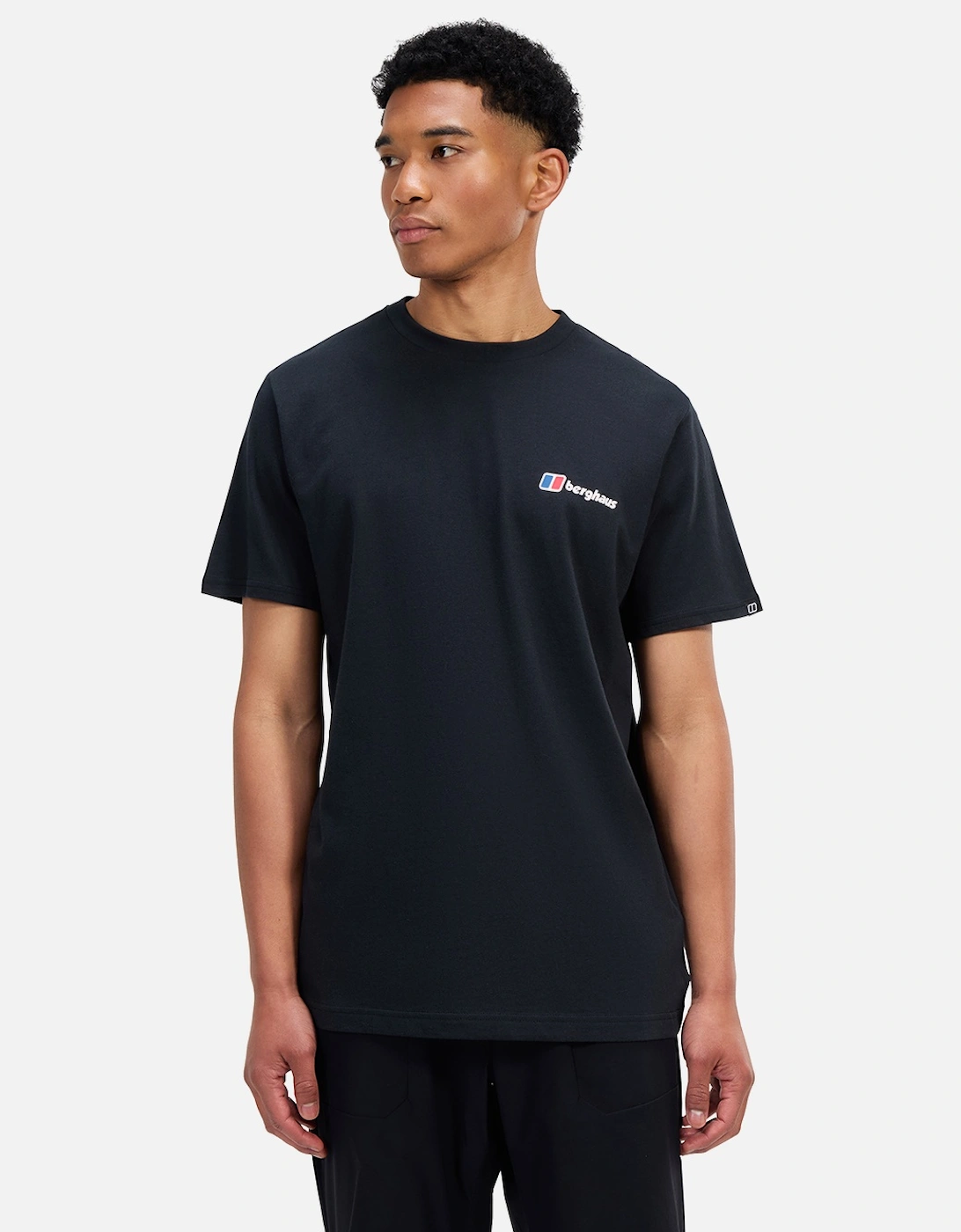 Berghaus Men's Black Front & Back Tee Jet - : Regular/36 Small