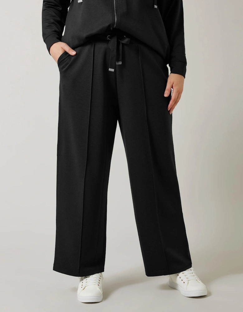 Wide Leg Jogger - Black