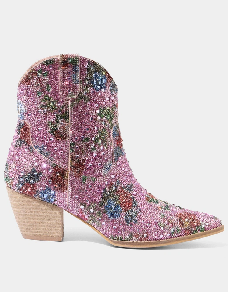 California Drifter Jewelled Boots - Pink