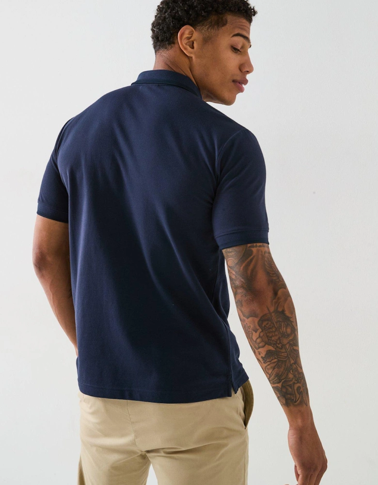 Thermo Tech Pique Slim Fit Polo Shirt - Dark Blue