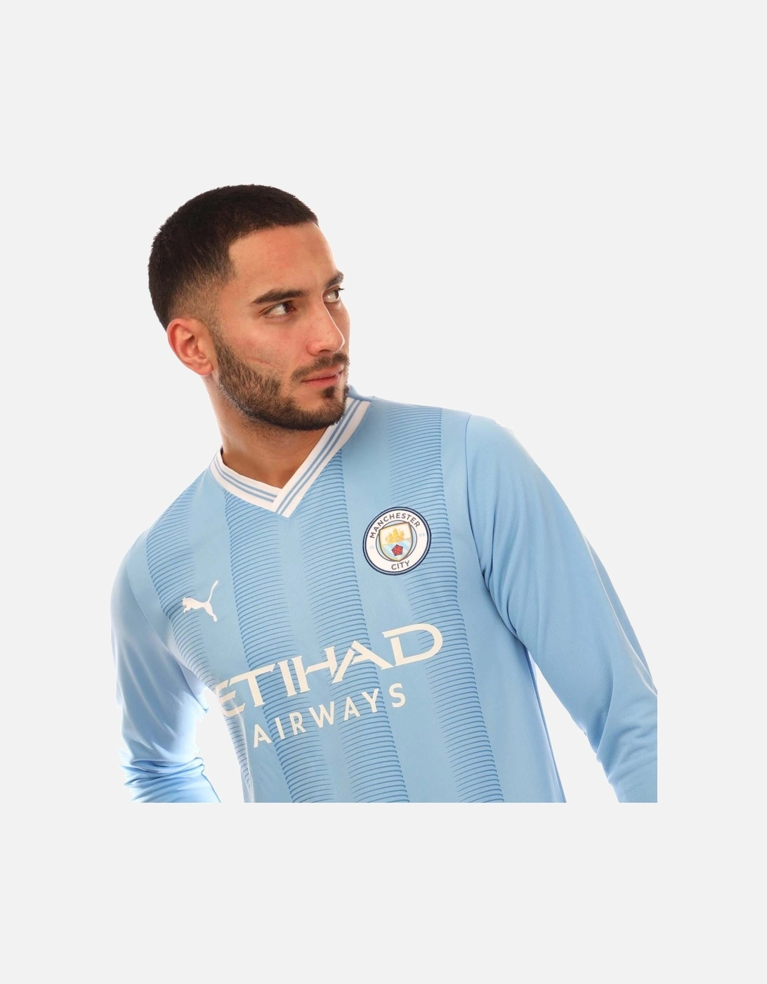 Manchester City 2023/24 Replica Home LS Jersey