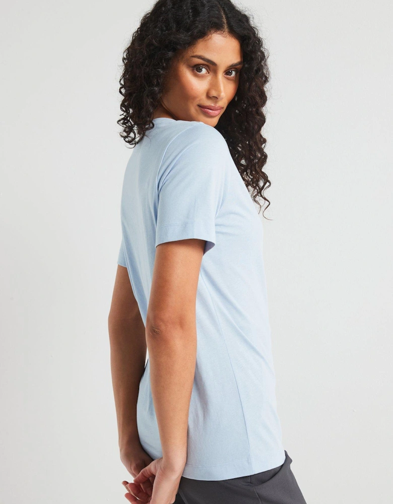 The Essential V Neck T-Shirt - Blue