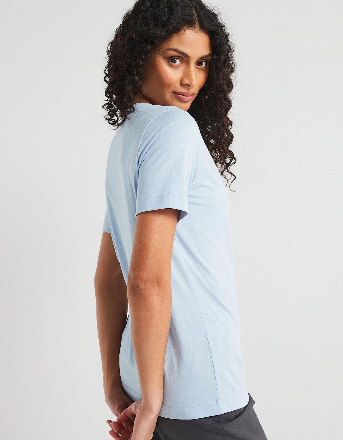 The Essential V Neck T-Shirt - Blue