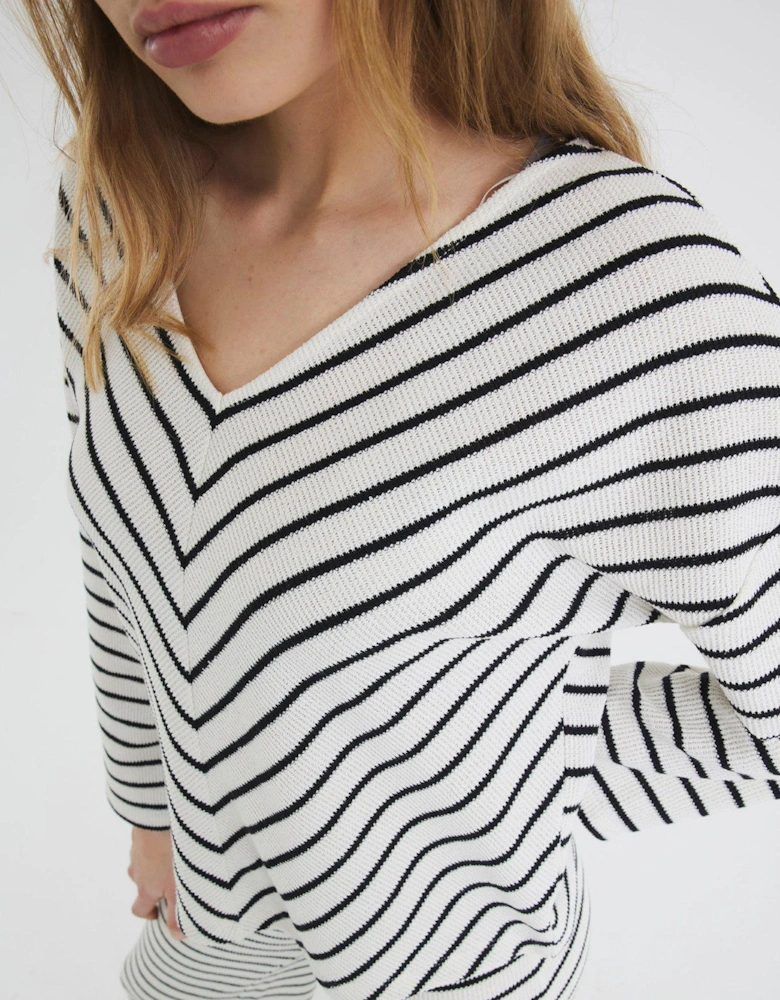 Stripe Chuck On Top - Cream