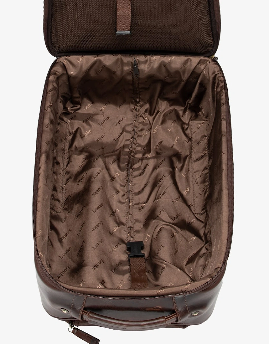 Paris Brown Leather Wheeled Suitcase