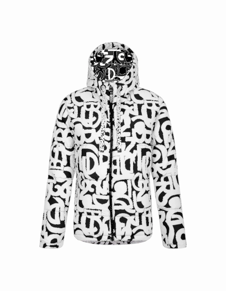 Womens/Ladies Society Graffiti Padded Jacket