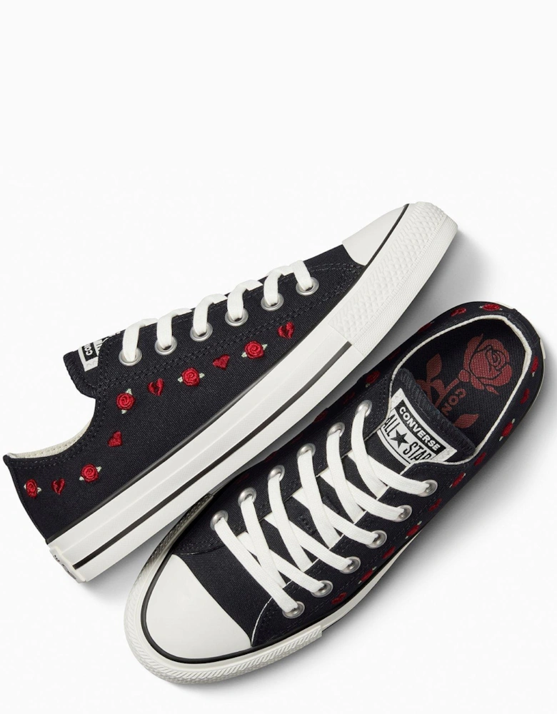 Womens Chuck Taylor All Star Canvas Ox - Red/Black