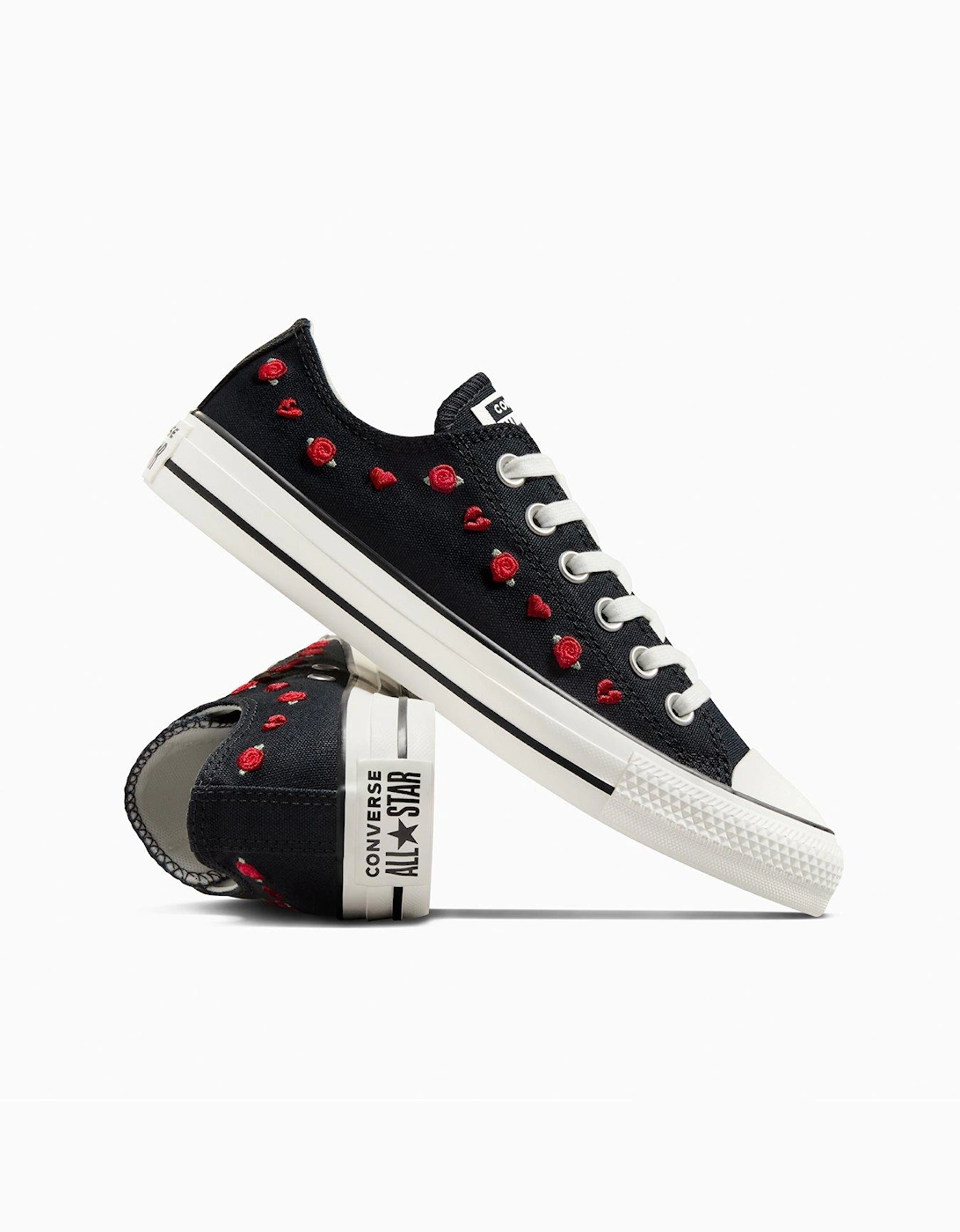 Womens Chuck Taylor All Star Canvas Ox - Red/Black