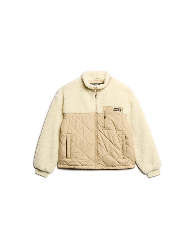 Workwear Fleece Hybrid Jacket - Cream