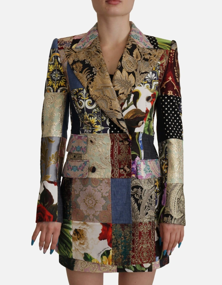 Patchwork Brocade Blazer JKT3310 Women - Multicolor Suits