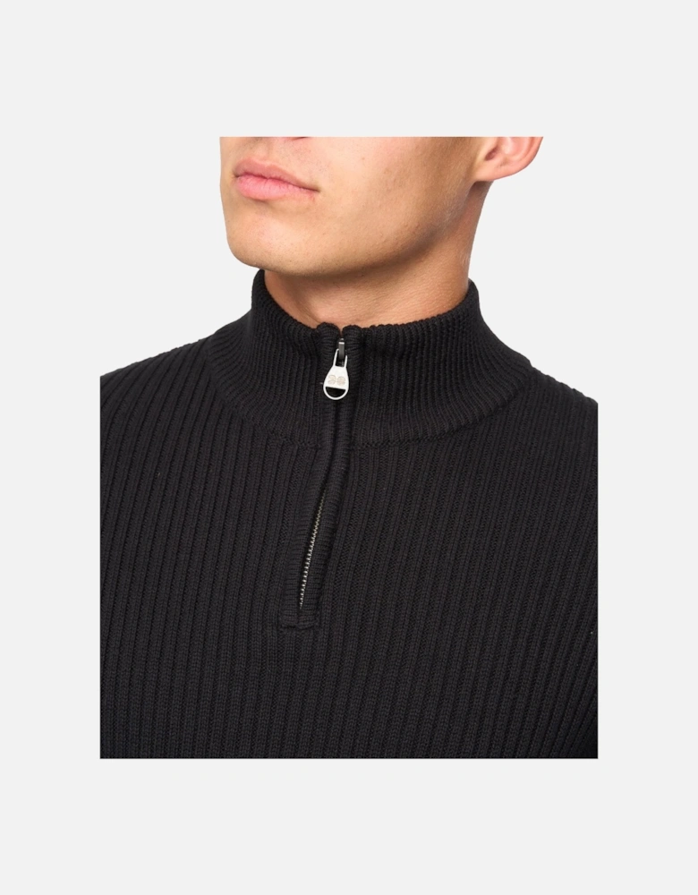 Mens Havaline Knitted Quarter Zip Pullover