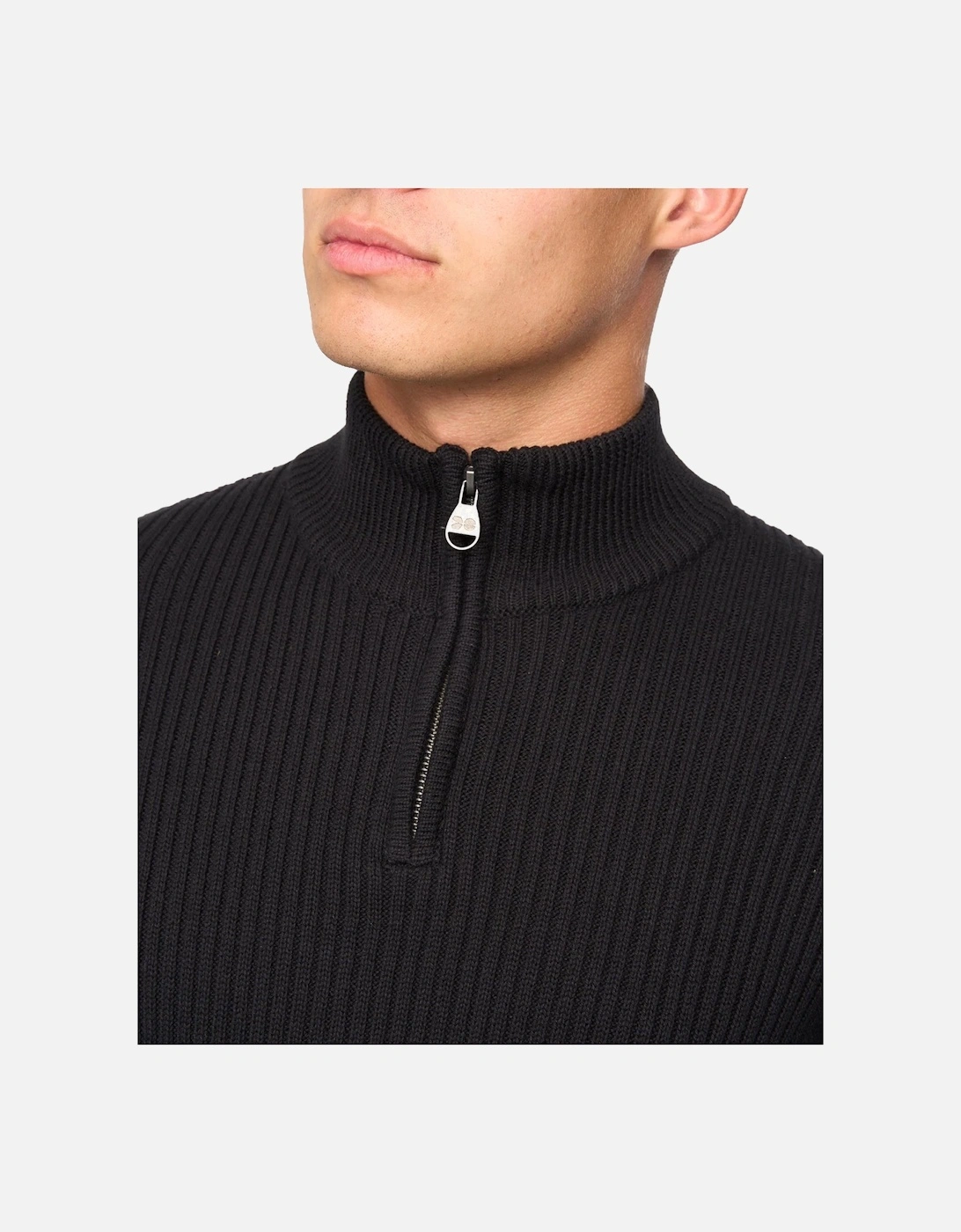 Mens Havaline Knitted Quarter Zip Pullover
