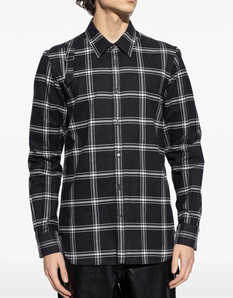 Check Harness Shirt Black