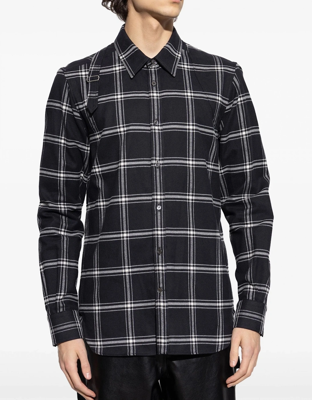 Check Harness Shirt Black