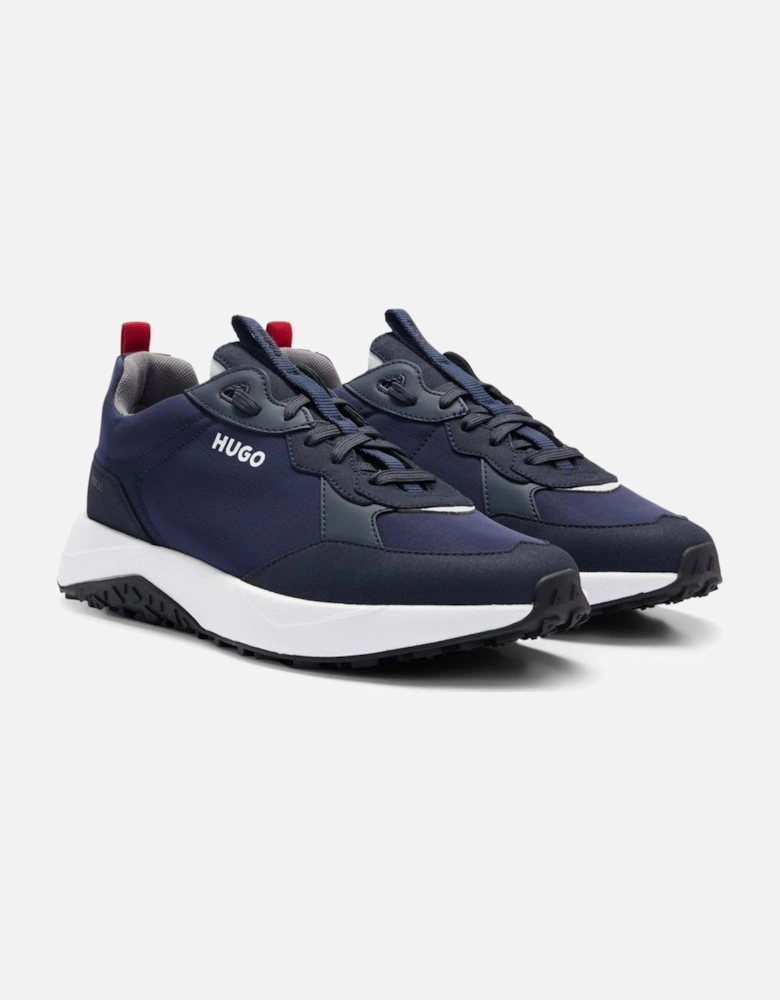 HUGO Kane Runn Mens Mixed-Material Trainers With EVA Rubber Outsole