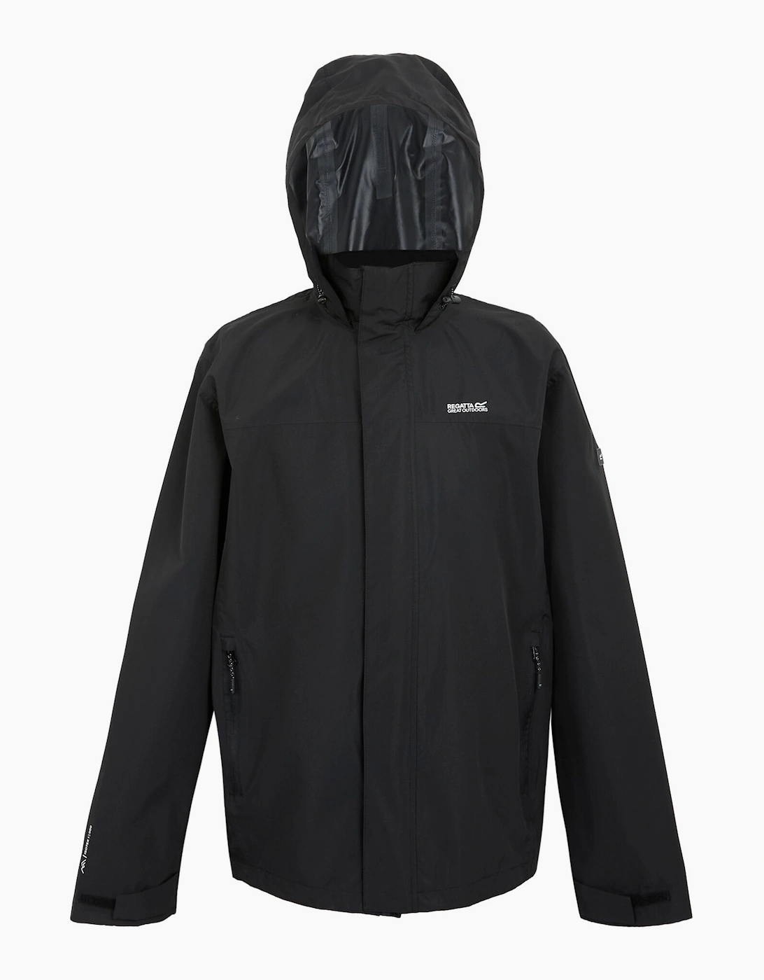 Regatta Men's Black Matt Ii Waterproof Jacket - Size Regular/36