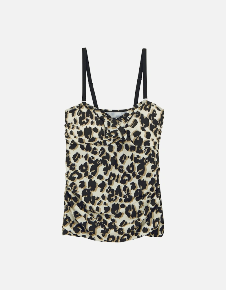 Womens/Ladies Aceana III Leopard Print Tankini Top