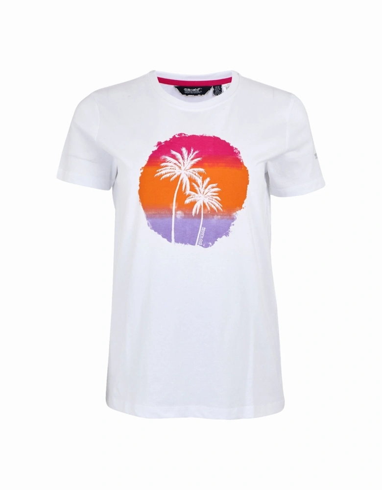 Womens/Ladies Palm Tree T-Shirt