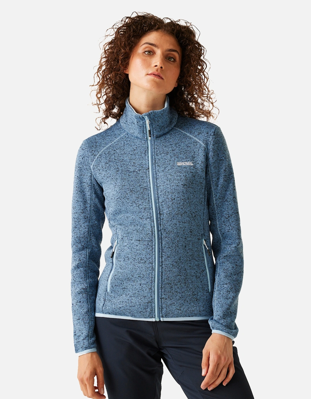 Womens/Ladies Newhill Marl Full Zip Fleece Jacket