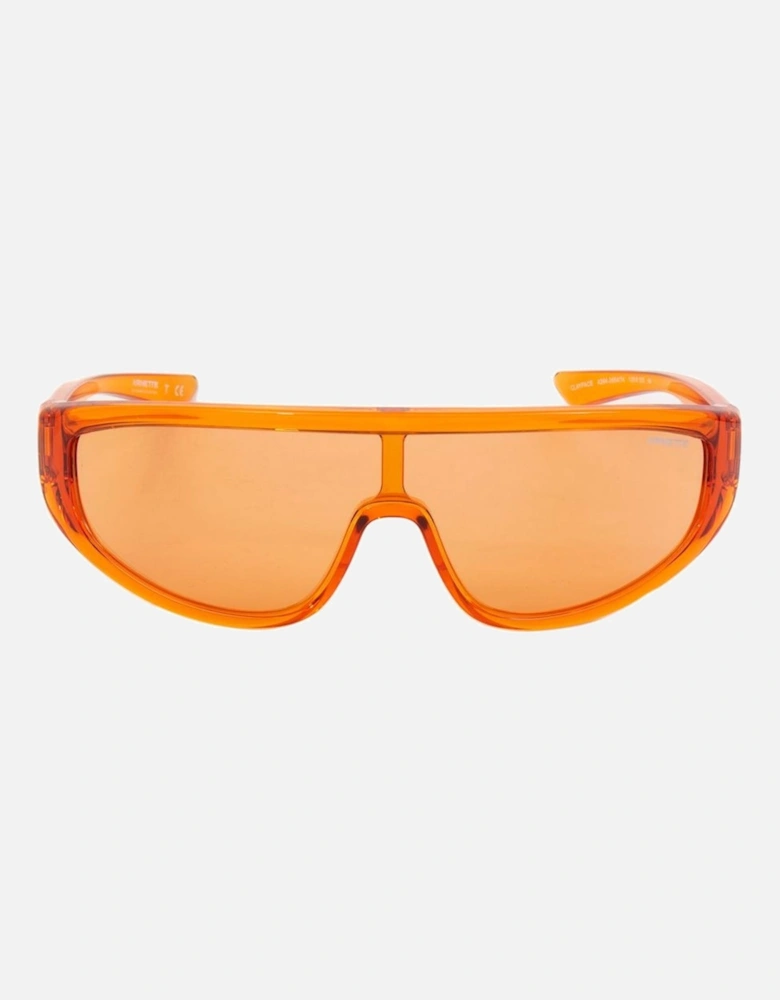 Resin Bracelet Watch with Orange Dial Unisex Sunglasses