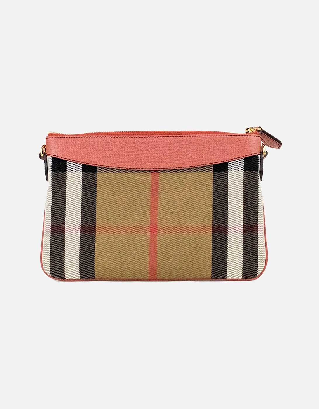 House Check Derby Crossbody Clutch Bag Women - Cinnamon Red Handbags