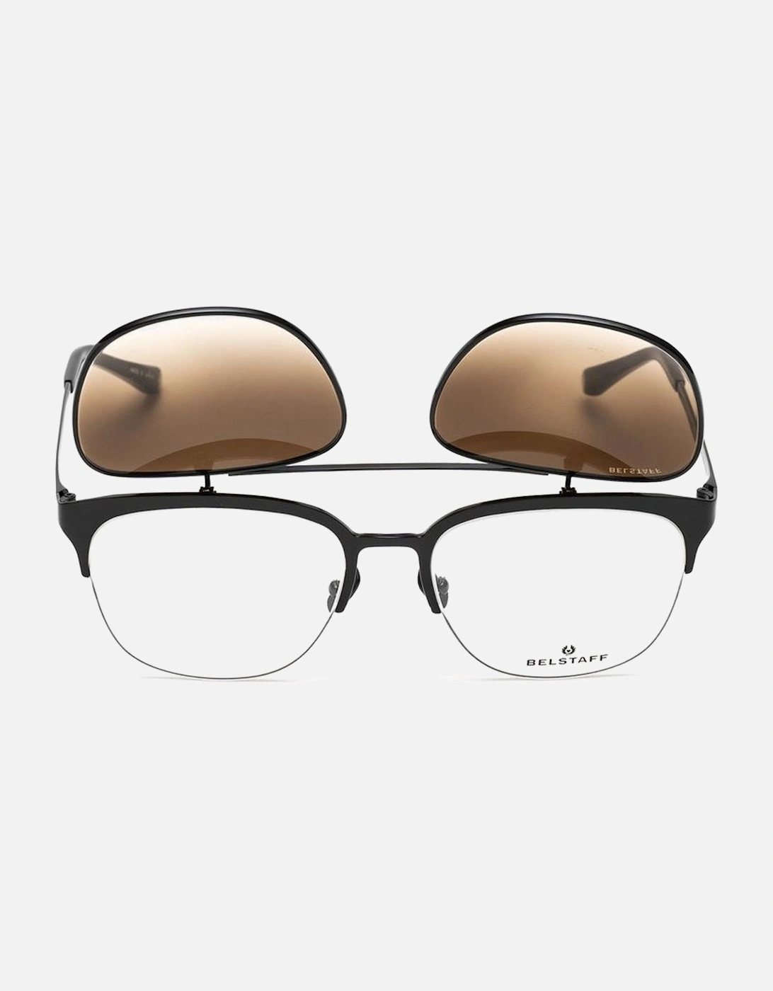 Handmade Titanium Eyeglasses with Clip-On Glasses Women - Black Frames