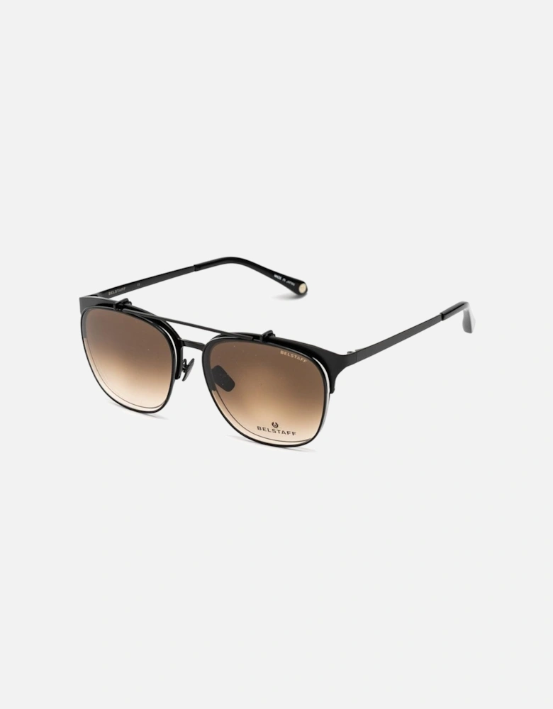 Handmade Titanium Eyeglasses with Clip-On Glasses Women - Black Frames