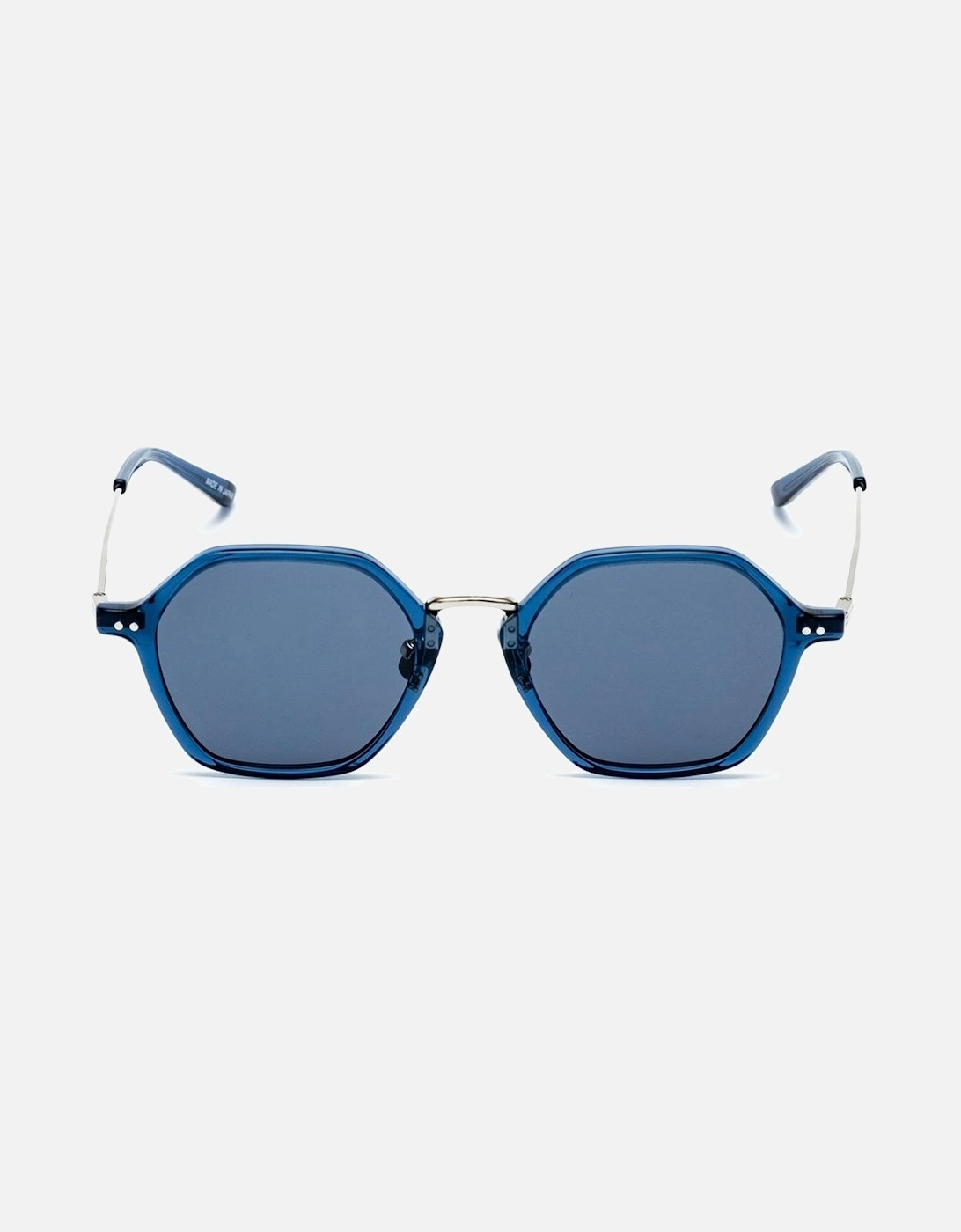 Titanium Bracelet Watch with Blue Dial Unisex Sunglasses