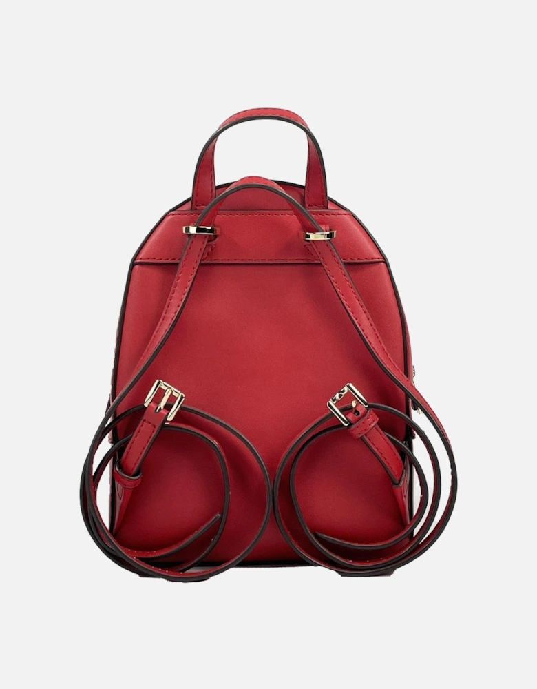 Pebbled Leather Convertible Backpack with Inner and Outer Pockets