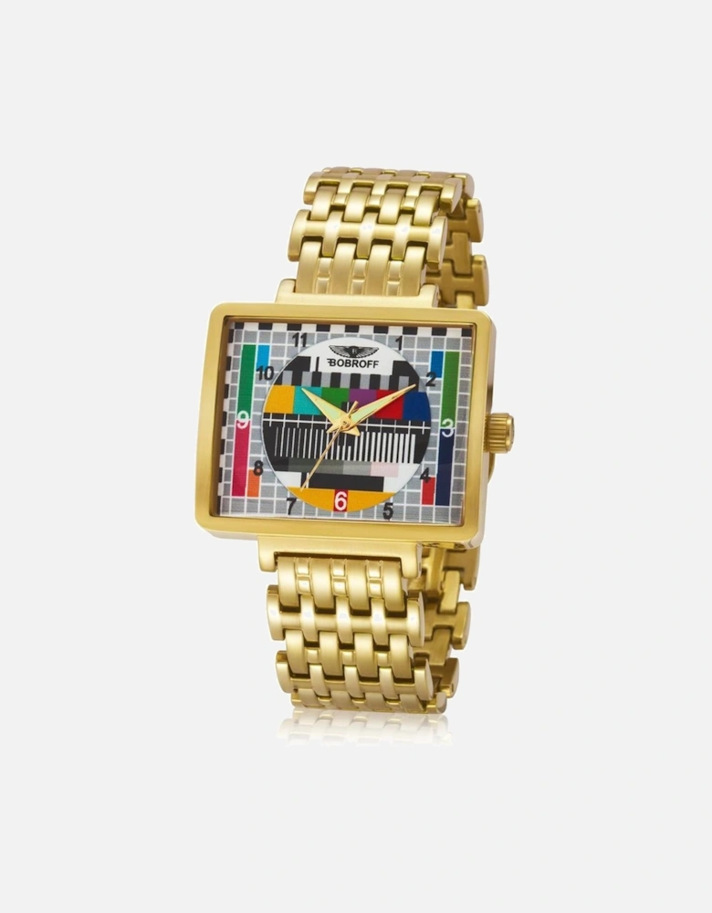 Quartz Steel Analog Watch with Butterfly Closure Women - Gold Watches
