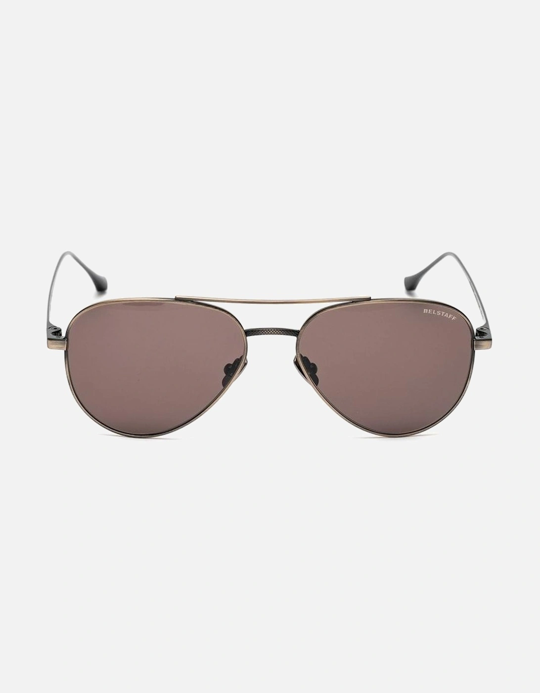 Handmade Stainless Steel Watch with Brown Dial Unisex Sunglasses
