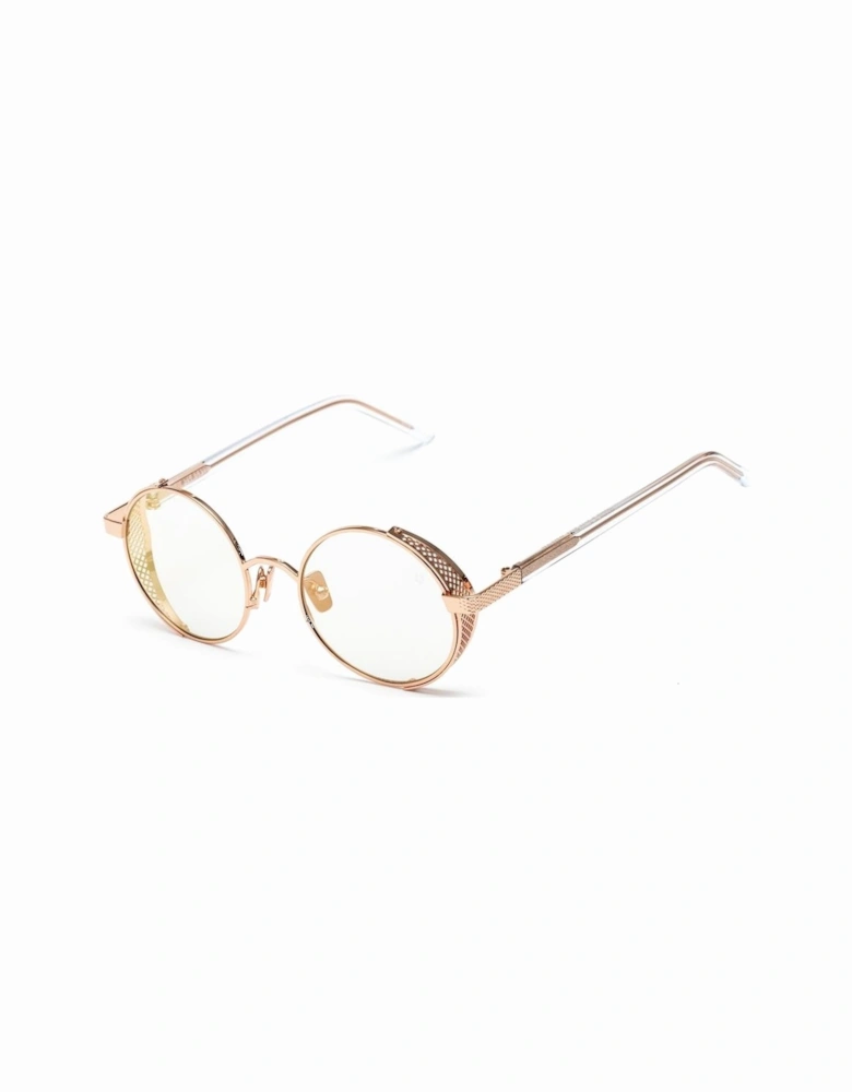 Titanium Bracelet Watch with Golden Dial Women Sunglasses