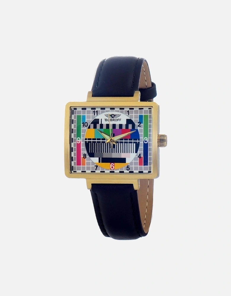 Quartz Analog Watch with Leather Strap Women - Black Watches