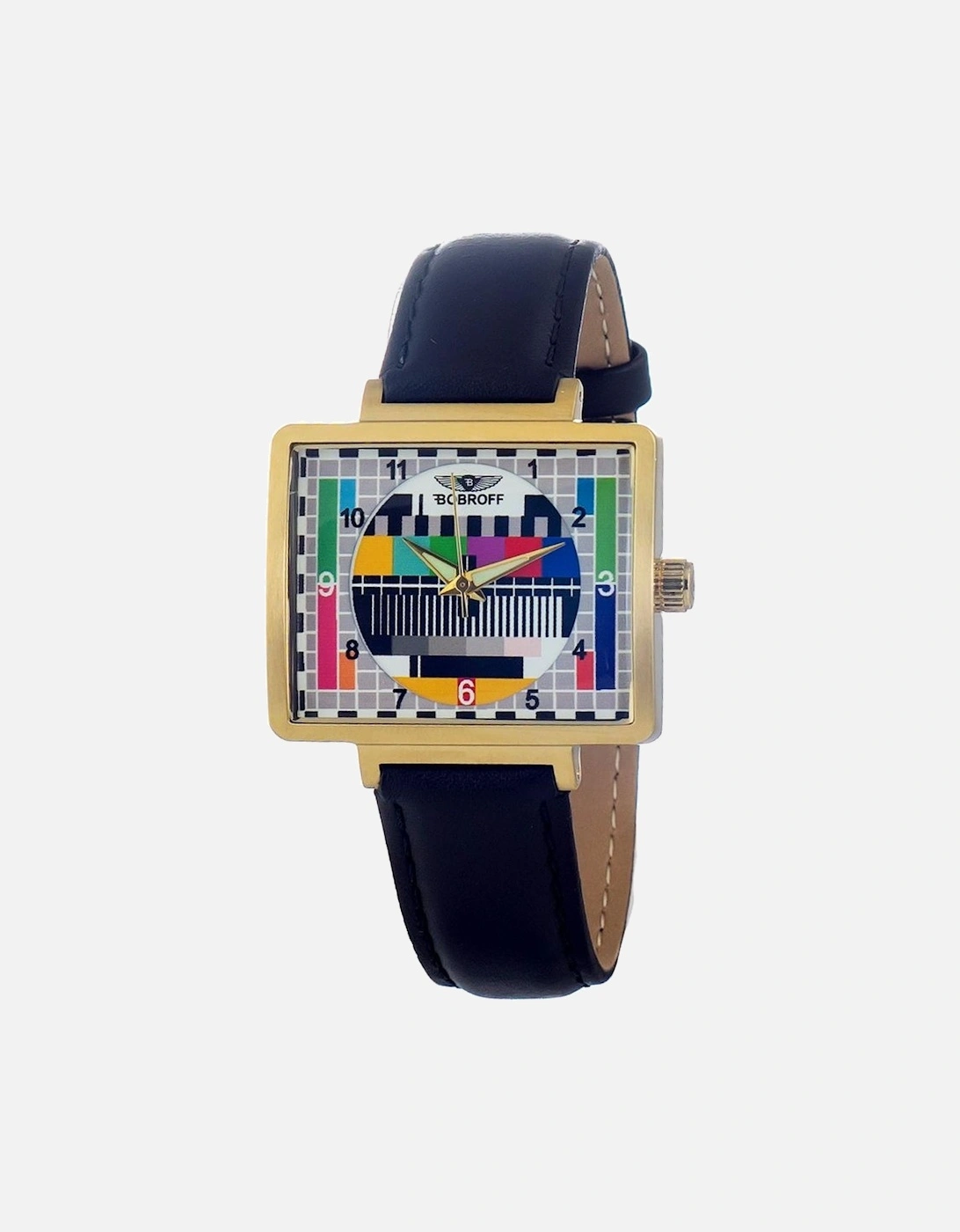 Quartz Analog Watch with Leather Strap Women - Black Watches, 4 of 3
