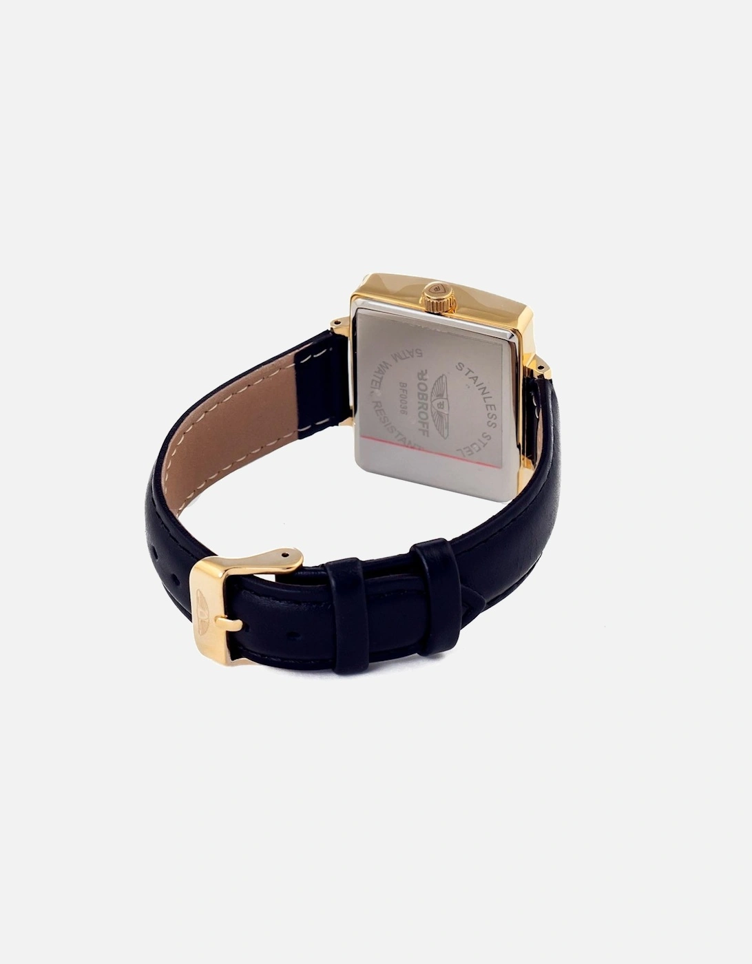 Quartz Analog Watch with Leather Strap Women - Black Watches
