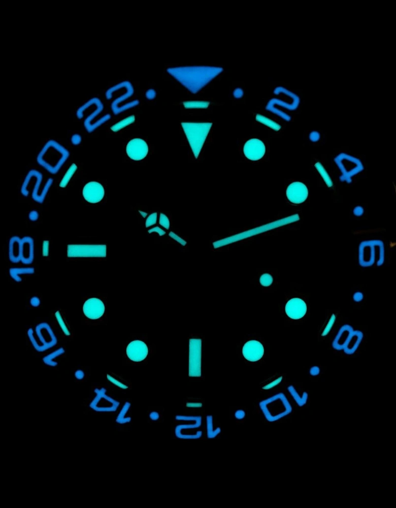 Stainless Steel Automatic Analog Watch Unisex - Black Unisex Watches