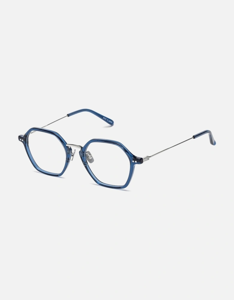 Handmade Stainless Steel Watch with Blue Dial Unisex Frames