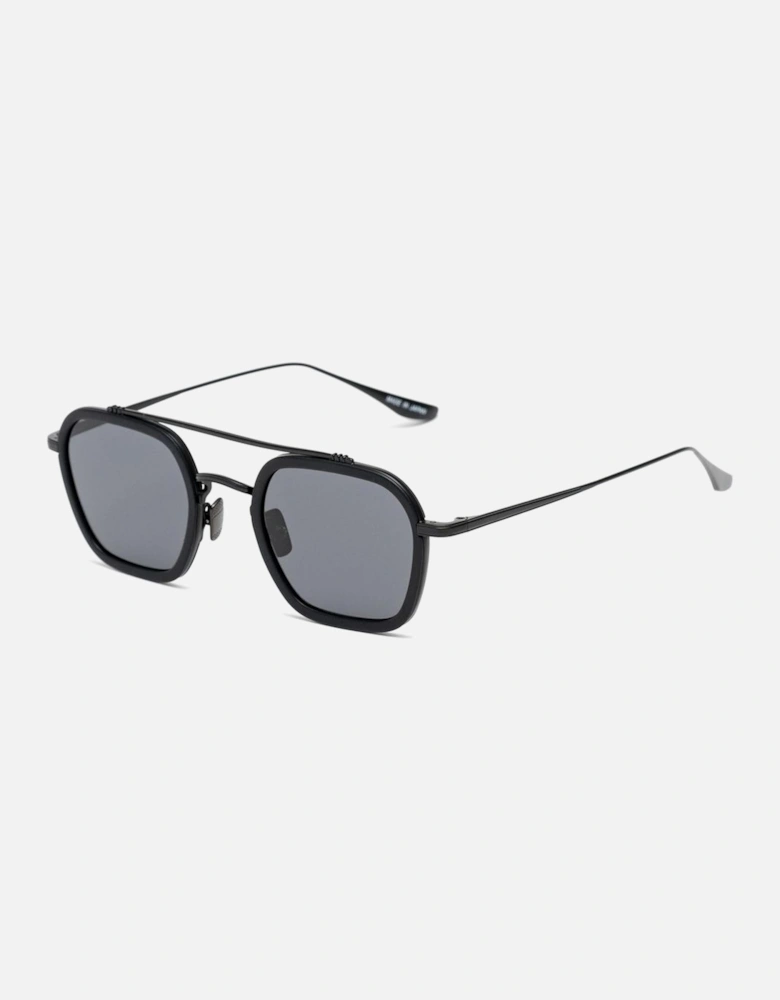 Handmade Stainless Steel Watch with Black Dial Unisex Sunglasses