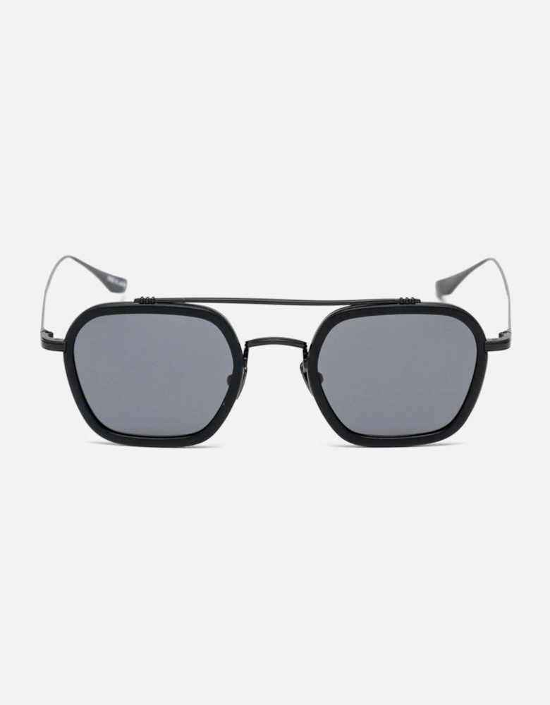 Handmade Stainless Steel Watch with Black Dial Unisex Sunglasses