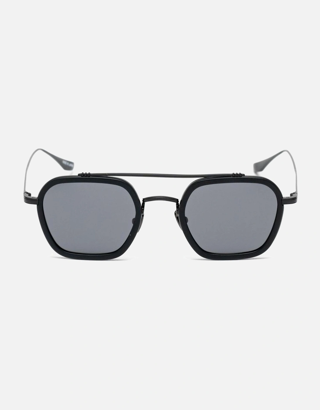 Handmade Stainless Steel Watch with Black Dial Unisex Sunglasses