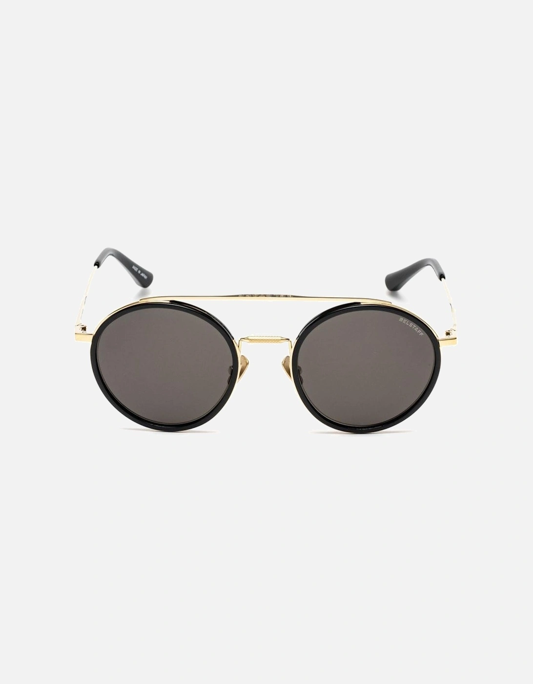 Titanium Bracelet Golden Dial Watch Women Sunglasses