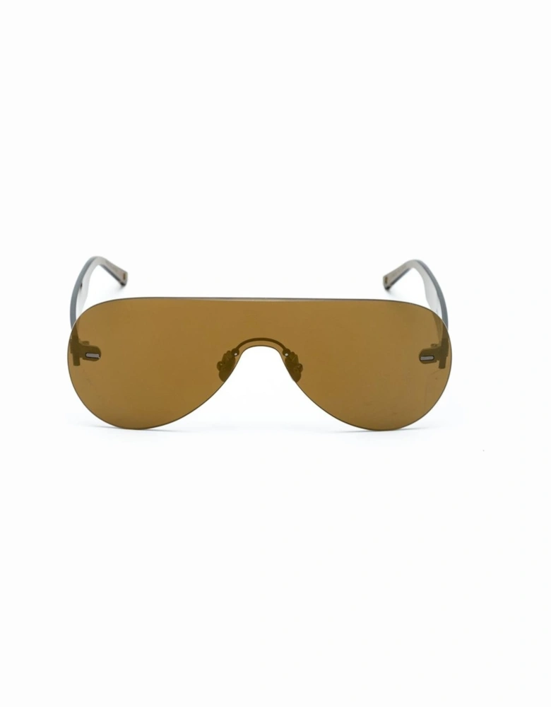 Handmade High-Grade Acetate Watch with Brown Dial Unisex Sunglasses